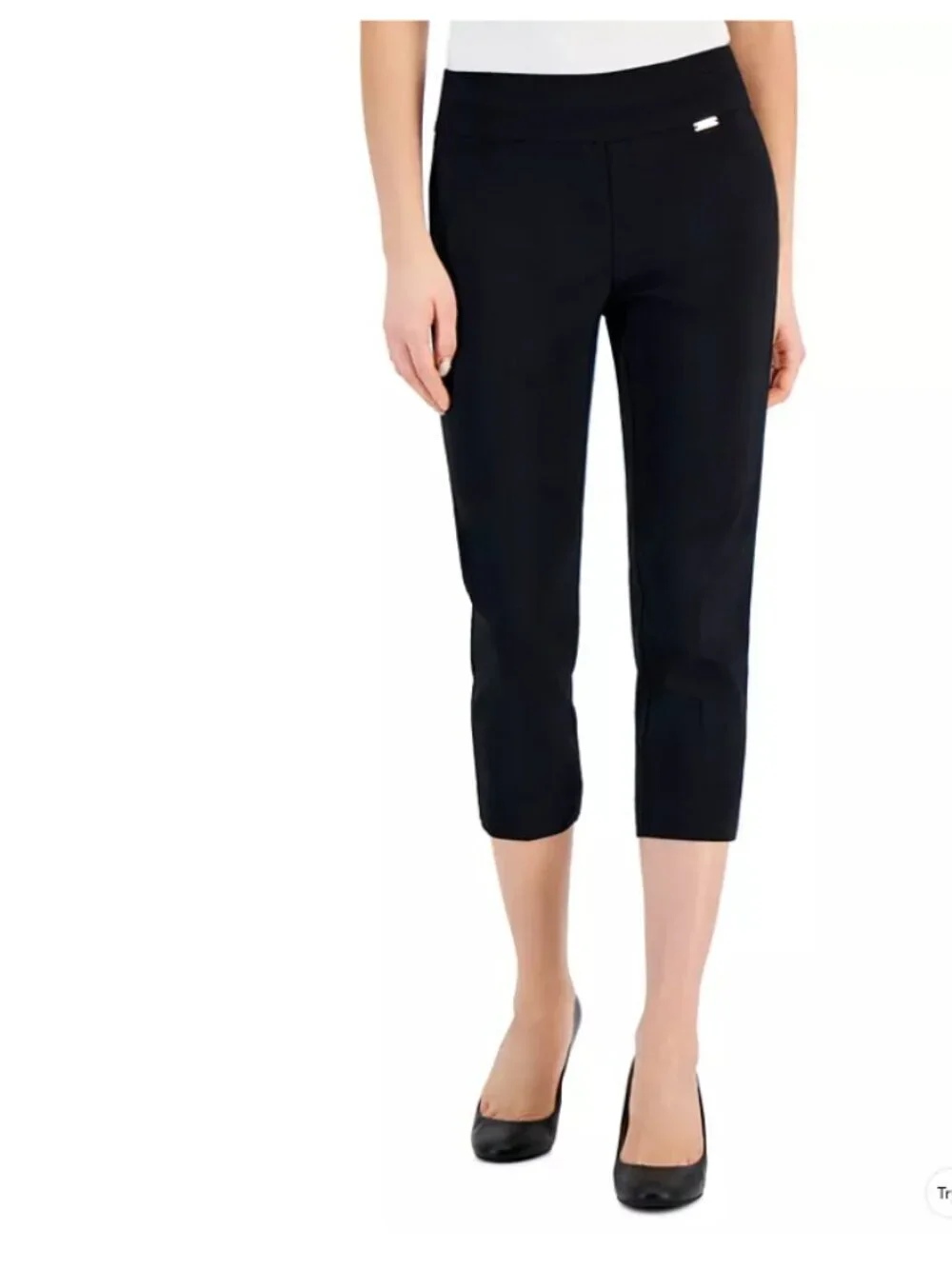 INC International Concepts Women's Size 8 Petite Bengaline Pull-On Capri Pants